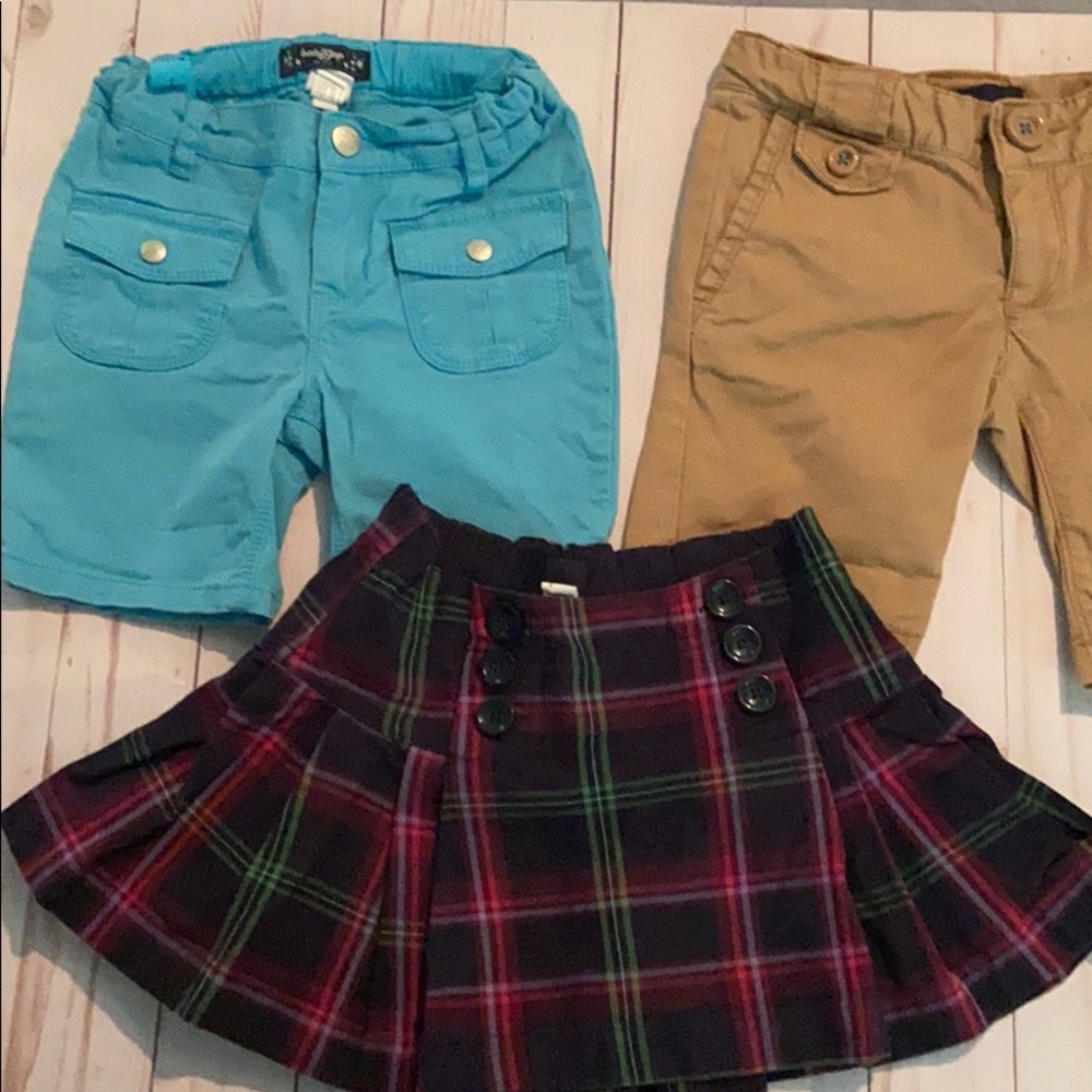 Size 5 Gap shorts and skirt
